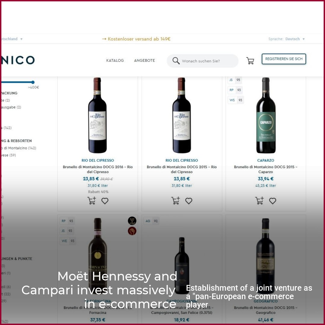 Rivals LVMH And Campari Become Partners In European Online Alcohol